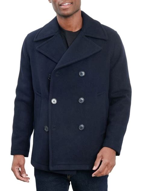 michael kors birmingham wool blend peacoat